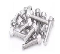VNJUGF M1.4-M2 304 SS Cup Head Inner Hexagonal Hollow Hole Exhaust Screw Cylindrical Head Vacuum Through Hole Mask Machine Threading wanglan(M1.4x4-100PCS)