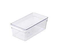 VNJUGF Small Fridge Bin 12x6x4 Inches Clear Plastic Perfect Solution For Organizing Any Refrigerator Freezer wanglan