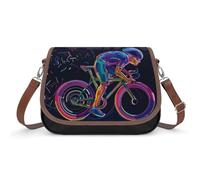 VNJVPWLQW Crossbody Bag Women Bicycle Mountain Shoulder Bag Messenger Bag Handbag Purse Wallet 31x22x11cm