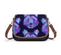 VNJVPWLQW Crossbody Bag Women Galaxy Polar Bear Shoulder Bag Messenger Bag Handbag Purse Wallet 31x22x11cm