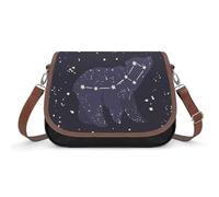 VNJVPWLQW Crossbody Bag Women Galaxy Polar Bear Shoulder Bag Messenger Bag Handbag Purse Wallet 31x22x11cm