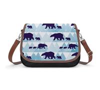 VNJVPWLQW Crossbody Bag Women Glacier Polar Bear Shoulder Bag Messenger Bag Handbag Purse Wallet 31x22x11cm