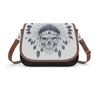 VNJVPWLQW Crossbody Bag Women Minority Skull Shoulder Bag Messenger Bag Handbag Purse Wallet 31x22x11cm