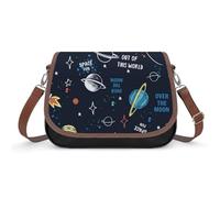 VNJVPWLQW Crossbody Bag Women Planet Rockets Shoulder Bag Messenger Bag Handbag Purse Wallet 31x22x11cm