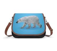 VNJVPWLQW Crossbody Bag Women Polar Bear Shoulder Bag Messenger Bag Handbag Purse Wallet 31x22x11cm