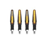 VNKJFD Turn Signals Light Motorcycle LED Turn Signals Light Flasher Flowing Water Built Relay 12LED 10MM Turn Signal Lamp Motorcycle Flashing Lights
