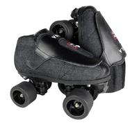 VNLA Stealth Jam Skate Mens & Womens Skates - Roller Skates for Women & Men - Adjustable Roller Skate/Rollerskates - Outdoor & Indoor Adult Skate - Kid/Kids Skates (Grey/Black)
