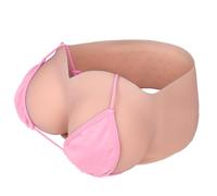 Vnmcry Silicone Breast Forms Gel Filled V-Neck Tube Top Realistic Chest Plates Strapless Breastplate Fake Boobs for Men Crossdresser Transgender Mastectomy Prosthesis (Ivory White - C Cup L Size)