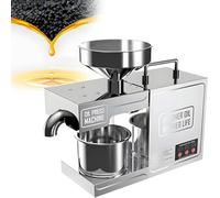 vnmudzeo 1000 W Commercial Nuts Almond Oil Expeller,Stainless Steel,Digital Display Peppercorn Palm Oil Press Machine,Hot/Cold Pressing