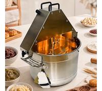 vnmudzeo 10L Electric Pot Stirrer,Stainless Steel Pot,Automatic Jam Sauce Stuffing Mixer,for Small-Batch Food Prep,Bakery,Restaurant and Home Kitchen