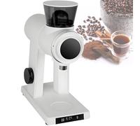 vnmudzeo 60 mm Flat Burr Espresso Coffee Grinder,16 Adjustable Grind Settings,100 g Capacity Coffee Bean Milling Machine White