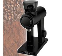 vnmudzeo Digital Display Fresh Coffee Grinder,Single/Double Cup Quantitative Control,Time Adjustable,3.53 oz Bean Capacity,for Coffee Tasting Event Black