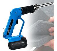 vnmudzeo Electric Air Cooled Hot Blade Foam Cutter - w/4" Straight Blade + Båttéry + Cleaning Brush + Charging + Hexagonal Wrench + Toolbox