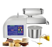 vnmudzeo Intelligent Olive Kernel Oil Mill Machine,6 kg/h 9 kg/h Output,800 W 1100 W Automatic Hot/Cold Oil Press Equipment,for Community Sharing 6kg/h