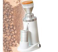 vnmudzeo Low Noise Coffee Bean Grinding Machine,350g Large Capacity,Commercial Electric Flat/Conical Burr Coffee Grinder,for Convenience Store 64mm-White