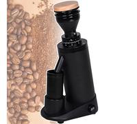 vnmudzeo Low Noise Coffee Bean Grinding Machine,350g Large Capacity,Commercial Electric Flat/Conical Burr Coffee Grinder,for Convenience Store 63mm-Black