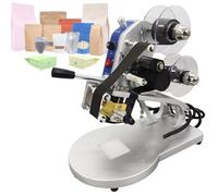 vnmudzeo Plastic Film Bag Ribbon Coding Printer,5-10 Min Warm-up Time,100 W Manual Hot Stamping Date Code Printer,for Flexible Packaging Materials