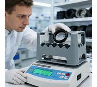 vnmudzeo Rubber Plastic Density Meter,5-Second Testing,0.001g/cm³ High Accuracy Density Measurement Equipment,for Tire Rubber Seals Silicone Products 300g