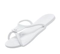 Vnnigmn flip flops Men Women Folding Slippers Summer Portable Non-Slip Flip Flops Sandals for Travel Beach Bathroom, white&blue, 45/46 EU