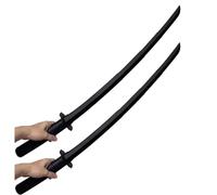 Vnnigmn Retractable Samurai Katana, 3D Printed Sword Toy, Funny Katana Toy Cosplay Gift for Children and Adults (2 x Black)