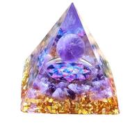 VNNOPG Amethyst Crystal Pyramid Stones Healing Crystals Gemstones Tower Nature Reiki Chakra Crystals,Violet