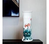 Vnook Bucket Shaped Ceramic Umbrella Stand, Freestanding Entryway Storage Holder, Decorative Floor Vase, Indoor Ceramic Storage Bucket for Home Hallway Decor(36.5x12.5CM)