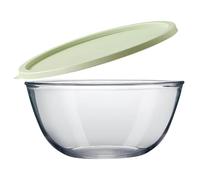 Vnook Dough Fermentation Bowl, With Lid Dough Fermentation Bowl, Egg Beater Bowl, High Temperature Resistant Glass Bowls, for Rising Dough and Beating Eggs(4700ml)