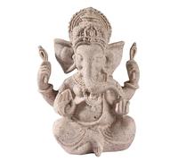 Vnook Ganesha Statue Elephant God Statues,20cm Lucky Buddha sandstone Sculpture Ganesh Hindu God Decoration Figurine for Temple Decor Crafts Gifts,[Energy Class A]