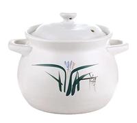 Vnook Japanese Clay Earthenware Pot - 2.1L Ceramic Stew Casserole (Retro Japanese Style)
