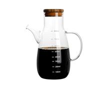 Vnook Olive Oil Dispenser Bottle, Glass Oil Bottle without Drip, Oil Container for Vegetable Olive Oil, High Borosilicate Glass Oil Dispenser for Kitchen [Energy Class A] (Size : 800ml)