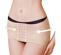 Vnook Sacroiliac Joint Belt That Alleviates Sciatic Pelvic Lower Back Hip Sacral Nerve Pain Non-Slip Strip Design Daily Use Helps Stabilize for Women Men[Energy Class A] (Color : Beige, Size : XL)