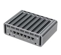 VNOPN Micro Firewall Appliance 6 LAN Intel Core i3 6006U 8GB DDR4 128GB SSD, 6 Intel i211 NIC Gigabit Ports Industrial Fanless Mini PC, Network Soft Router Mini Computer, Support AES NI/Wi-Fi