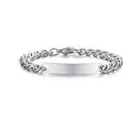 VNOX Customizable Bracelets Link Bracelets Personalized Engraved Couple Bracelets BFF Brother Sisters Bracelets Family Bracelets