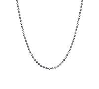 VNOX Dog Tag Chain Necklace - Stainless Steel Military Dog Tag Chain for Men Women Bead Ball Necklace 20-30 Inches, Stainless Steel Alloy Steel mount, No Gemstone