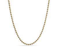 VNOX Dog Tag Chain Necklace - Stainless Steel Military Dog Tag Chain for Men Women Bead Ball Necklace 20-30 Inches, Stainless Steel