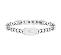 VNOX Initial Bracelet for Men Boys - Simple Mens A-Z Letter Cuban Link Chain Bracelets, Adjustable Solid Stainless Steel Jewelry Gifts for Men Dad Boyfriend, adjustable, Silver, no gemstone
