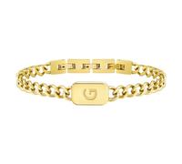 VNOX Initial Bracelet for Men Boys - Simple Mens A-Z Letter Cuban Link Chain Bracelets, Adjustable Solid Stainless Steel Jewelry Gifts for Men Dad Boyfriend, adjustable, Gold, no gemstone