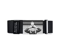 VNOX Mens Bracelet Personalised Photo Names Stainless Steel Adjustable Nylon Sport Band Bracelets Engraved Picture Name ID Wristband for Men Dad Father