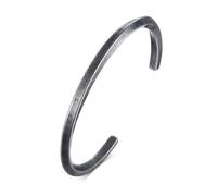 VNOX Viking Cuff Bracelet for Men - Stainless Steel Mobius Twist Open Bangle, Nordic Inspired Runic Jewellery Gift for Him, Sl racelet for Dad Husband Boyfriend, Birthday Christmas Gift Grey 60mm