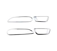 VNRQJLSN Inner Door Handle Circle Trim for Ford for Ecosport 2013 2014 2015 2016 2017 Handle Armrest Interior Cover Protection Stick Frame Trim (Silver)