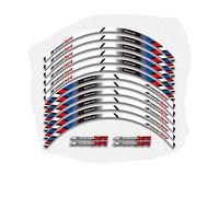 VNRQJLSN Wheel Rim Sticker For B&MW S1000XR S1000 XR S 1000 XR Motorcycle Outer Rim Stickers Wheels Film Border Reflective Decals Tire Decoration Sticker(Black)