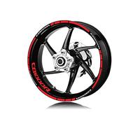 VNRQJLSN Wheel Rim Sticker For CB1000R CB1000 R For Cb 1000r Motorcycle Wheel Decal Stickers Stripes Reflective Waterproof Tire Stickers Kit(Red)