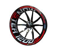 VNRQJLSN Wheel Rim Sticker For Ducati For Monster 1200 1200s Motorcycle Wheel Sticker Front Rear Rim Decal(White)