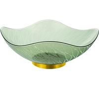 VNsdSD Nibbles Tray with lid,Elegant Transparent Serving Fruit Nordic Style Desktop Nut Snack Candy Bowl Daily Use(C)