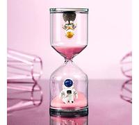 VNsdSD Sand Timer 5/10/15/30 Minutes,4 Colors Hourglass/Home Decorative Sandglass,Time Management Assistant,Creative Gift,for Timing Cooking/Games Exercising And Childr(Pink(6 * 15.5cm),5 minutes)
