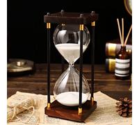 VNsdSD Timer 30/60 Minutes,sand Clock,Metal Bracket,children's Safety Hourglass,Versatile Classical,Office And Home Accessories,19 * 8.5(Wit,60 minutes (24 * 9.5cm))