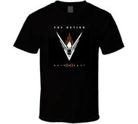 VNV Nation Dark Angel Logo tee Shirt Tshirt Men's Black BlackBlackS