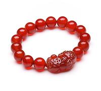 VNVFJKLO Bracelets, Lucky Pixiu Bracelet Natural Agates 8/10MM MeditationWard-Off Evil Spirits Bring Good Luck Prosperity,10mm(8mm)