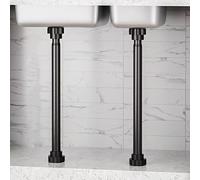 VNVFJKLO sink bracket， 2 Pcs Sink Support Pole Drill Free, Adjustable Undermount Basin Brackets, Legs Stainless Steel Installation And Repair Kit(Height 40 55cm)