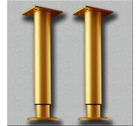 VNVFJKLO sink bracket， Sink brackets,2 Pcs Adjustable Support Legs For Cabinet Furniture Sofa Leg, Drill Free Undermount Basin Brackets(Gold,H 42 76cm(16.5" 30"))